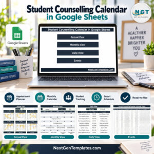 student counselling calendar in google sheets