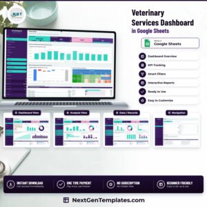 Veterinary Services Dashboard in Google Sheets