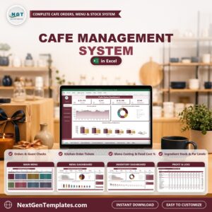 Cafe Management System in Excel VBA