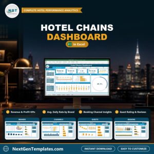 Hotel Chains Dashboard in Excel feature image