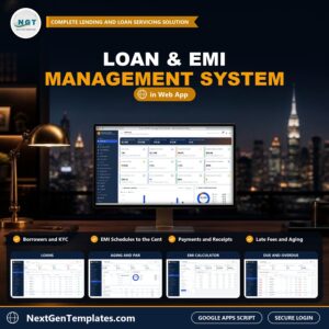 Loan & EMI Management System Web App