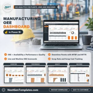 Manufacturing OEE Dashboard in Power BI