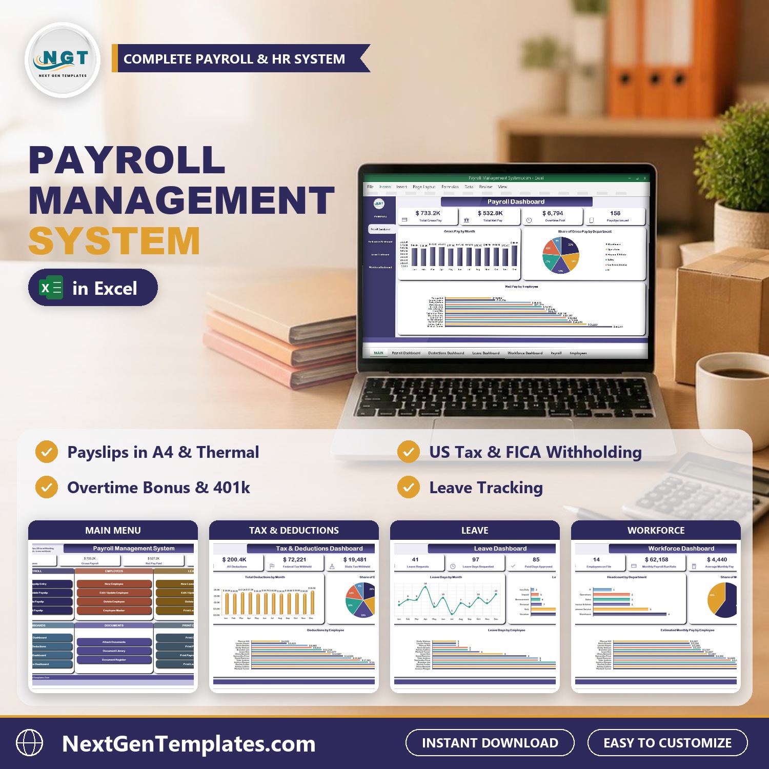 Payroll Management System in Excel VBA