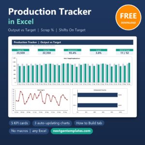 production tracker in excel