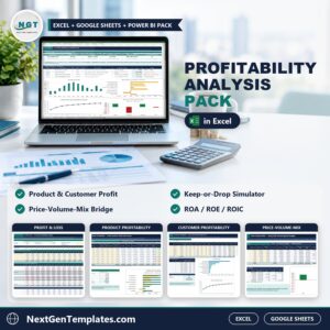 Profitability Analysis Pack in Excel