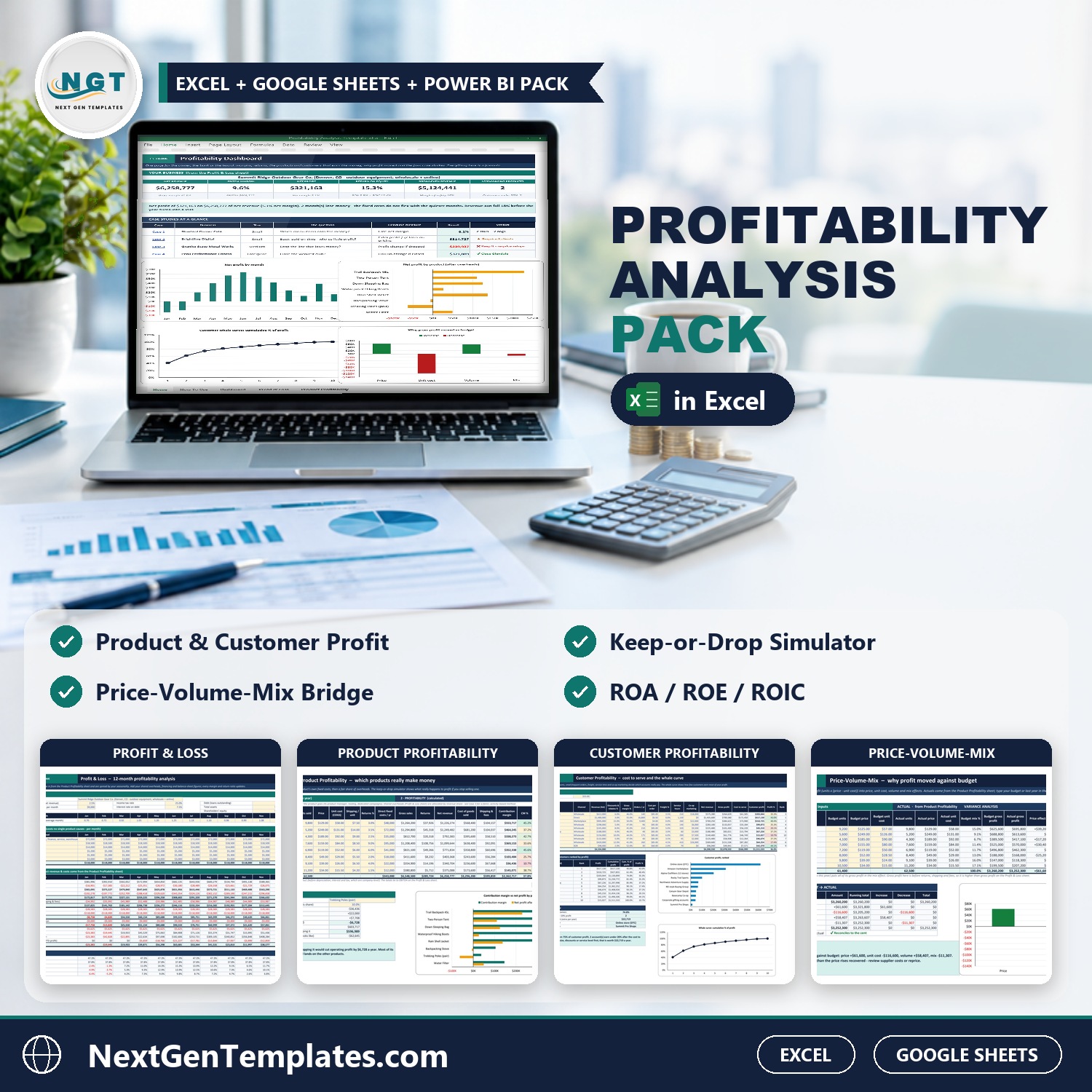 Profitability Analysis Pack in Excel