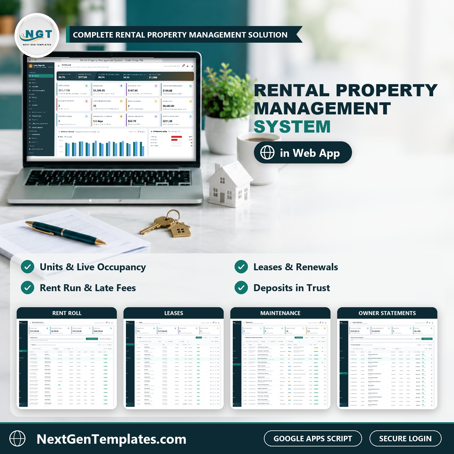 Rental Property Management System Web App