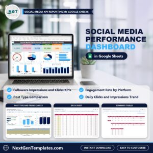 Social Media Performance Dashboard in Google Sheets