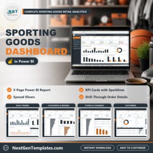 Sporting Goods Dashboard in Power BI