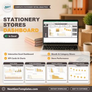 Stationery Stores Dashboard in Excel feature image