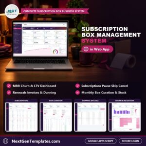 Subscription Box Management System Web App product image