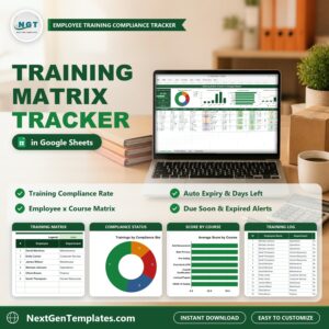 Training Matrix Tracker in Google Sheets