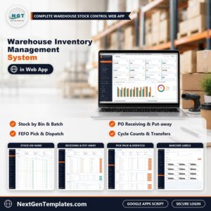 Warehouse Inventory Management System Web App - product image