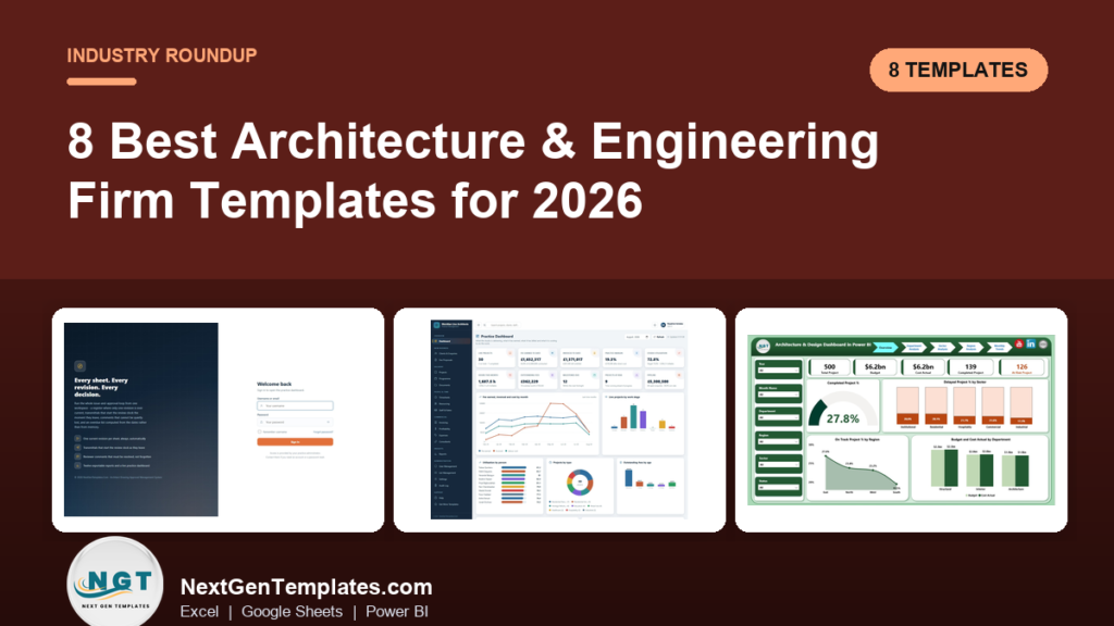 Architecture Firm Dashboard Template: 8 Best for 2026