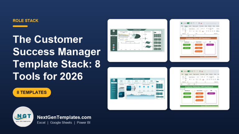 Operational Control Dashboard Customer Success Dashboard Template: 8-Tool CSM Stack 2026