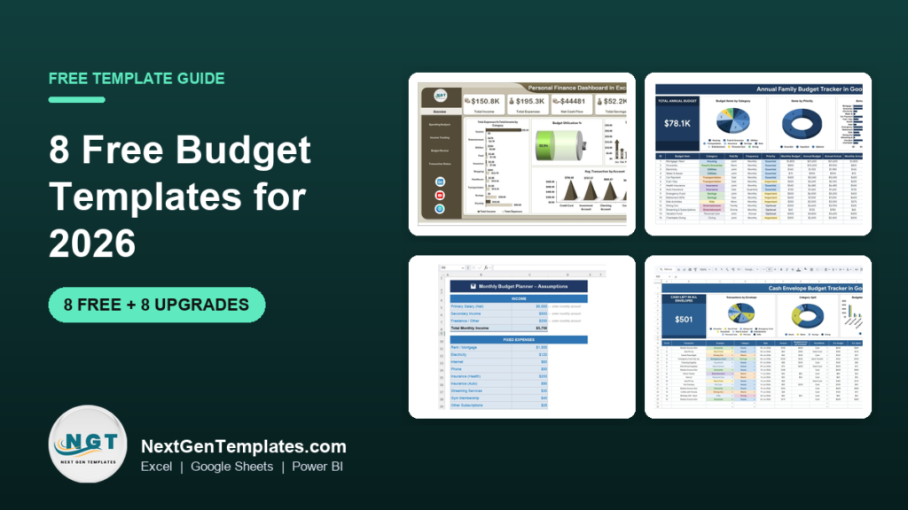 Free Budget Template: 8 Best Downloads for 2026